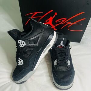 Jordan 4 black canvas